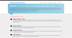 Desktop Screenshot of handsonsoftware.com